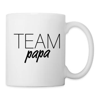 ÉQUIPE papa - père fils jour du père enfant - Mug blanc - blanc - Droite