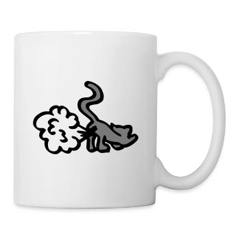 Chat chiot / chat pet / idée cadeau drôle - Mug blanc - blanc - Droite
