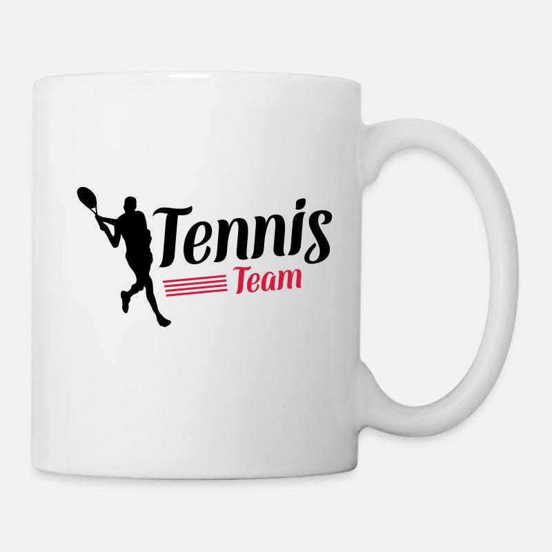 tennis team symbol - Tasse - Weiß