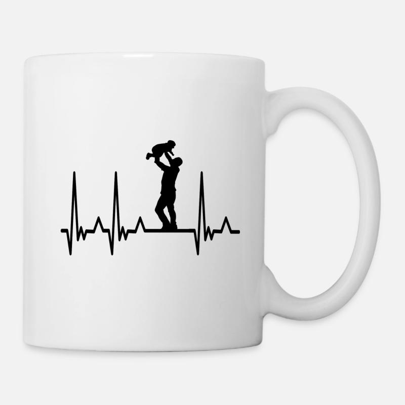 Papa Père Fête des Pères Idée cadeau - Mug blanc - blanc