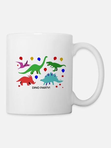 Dino - Tasse - Weiß