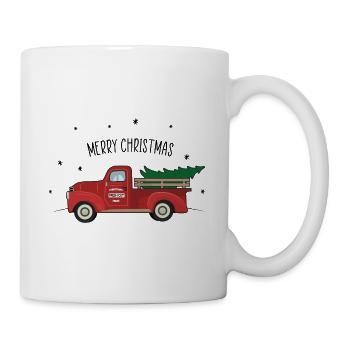 Noël Vintage Oldtimer Red Truck Noël - Mug blanc - blanc - Droite