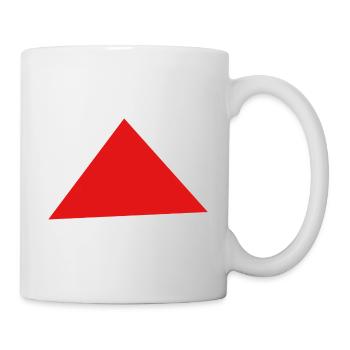 Red Square | for men, women and children - Mug - white - Right