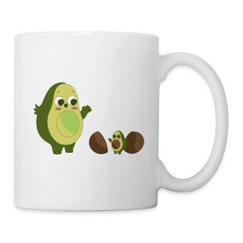 Avocado alien vegan manger cadeau - Mug blanc - blanc - Droite