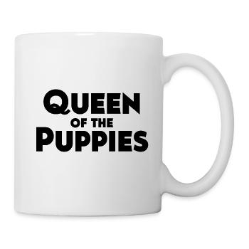 Queen of the Puppies - Mug blanc - blanc - Droite