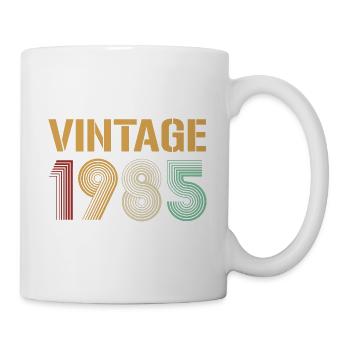 Belle Vintage 1985 Anniversaire Design - Mug blanc - blanc - Droite