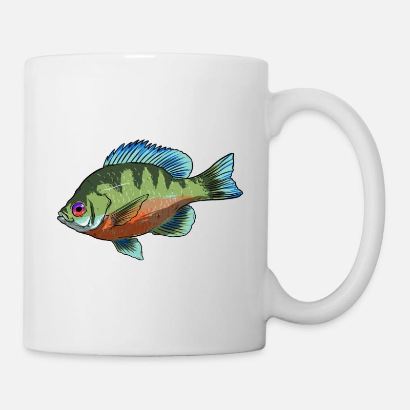 BlueGill Fish Regenbogen Sonnenbarsch - Tasse - Weiß