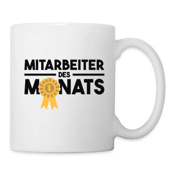 Mitarbeiter des Monats Auszeichnung Arbeit Job - Tasse - Weiß - Rechts