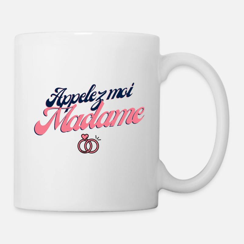 EVJF Future mariée Appelez moi madame fiançailles - Mug blanc - blanc