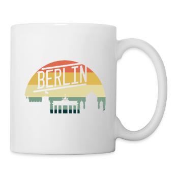 Vintage 80s Retro Berlin Germany - Tasse - Weiß - Rechts