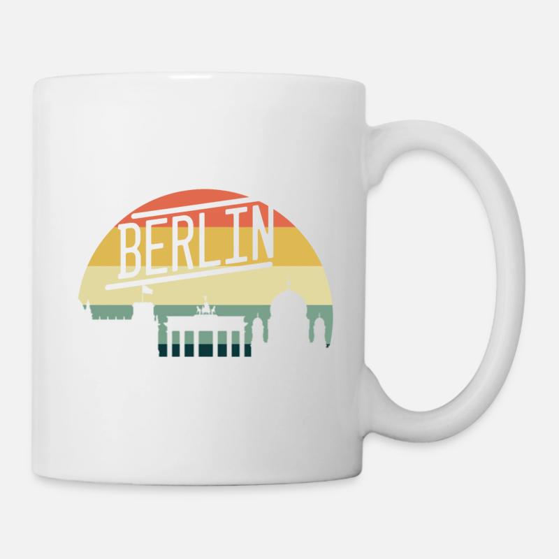Vintage 80s Retro Berlin Germany - Tasse - Weiß