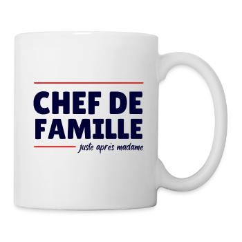 Humour homme soumis chef de famille blague drôle - Mug blanc - blanc - Droite