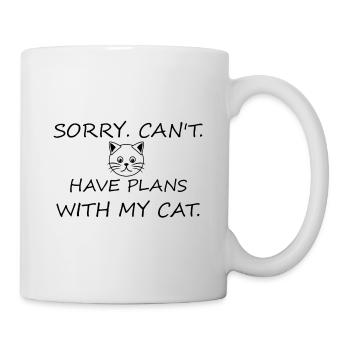 Chat Disant Humour Chat Amoureux Chats - Mug blanc - blanc - Droite