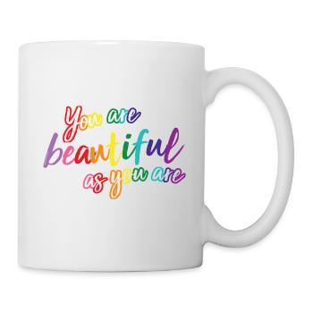 LGBTQ+ Pride Beautiful Homo Regenbogen You Are - Tasse - Weiß - Rechts