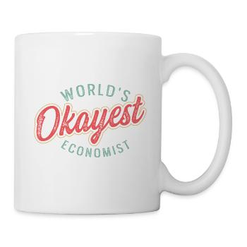 Worlds okay, the economist financial expert. Gift - Mug - white - Right