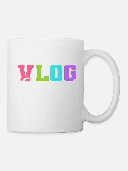 Vlog-Kader Videograf Gift - Tasse - Weiß
