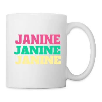 Janine Birthday Gifts Name Janine First Name - Mug - white - Right