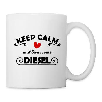 Le conducteur diesel - Mug blanc - blanc - Droite