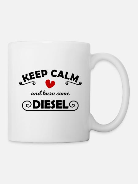 Der Diesel Autofahrer - Tasse - Weiß