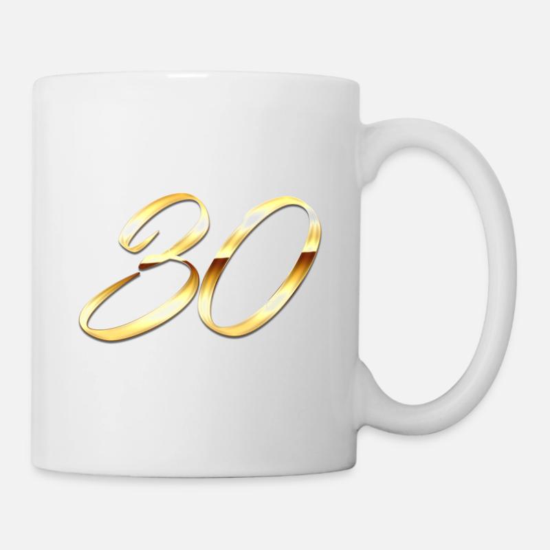 Gold 30 - Mug - white