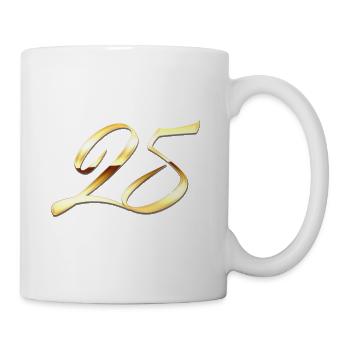 Gold 25 - Tasse - Weiß - Rechts