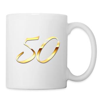Gold 50 - Tasse - Weiß - Rechts