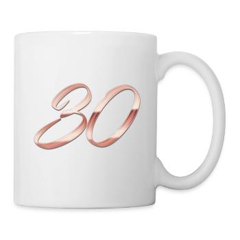 Rose gold 30 - Mug - white - Right