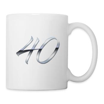 Argent 40 - Mug blanc - blanc - Droite