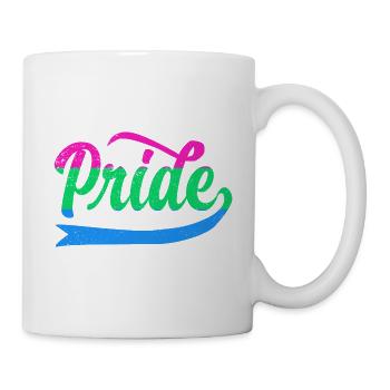 LGBT Rainbow Gay Pride Homo Lesbian Gay - Mug - white - Right