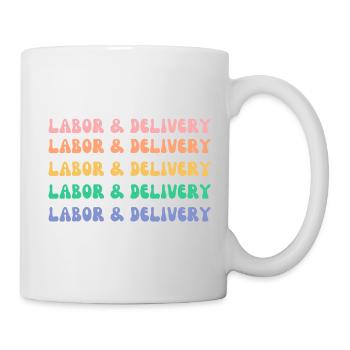 Labor and delivery nurse - Mug - white - Right