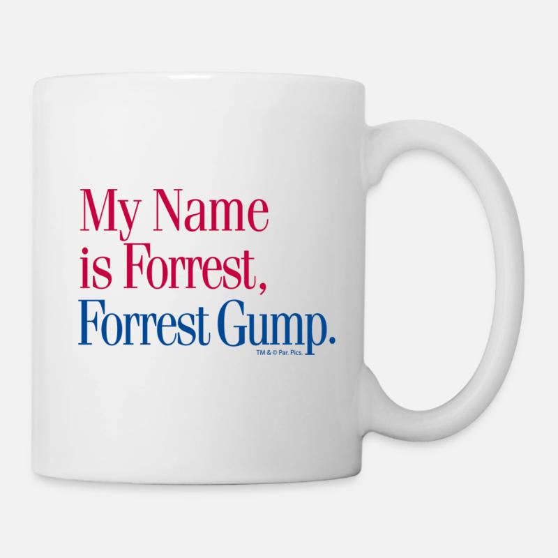 Forrest Gump My Name Is Forrest, Forrest Gump. - Mug - white
