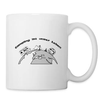 Camping ist unser Leben "Das Original" - Tasse - Weiß - Rechts