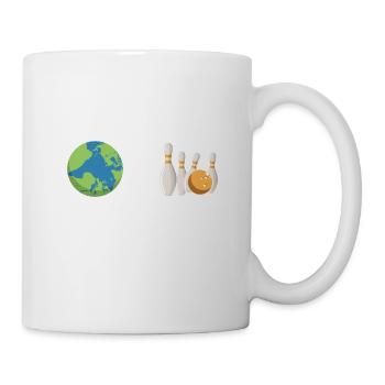 Your World My World Awesome Bowling Bowler - Mug blanc - blanc - Droite