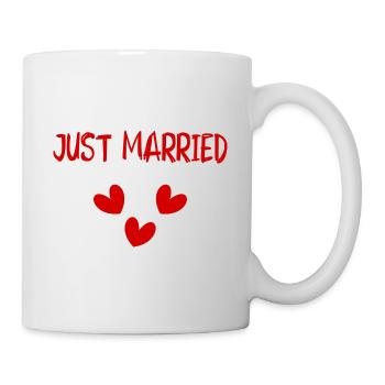 GERADE VERHEIRATET. ES LEBE DIE MARYS. JUNGGESELLINNENABSCHIED - Tasse - Weiß - Rechts