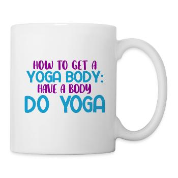 Yogalehrer Spruch Für Yogi Yoga - Tasse - Weiß - Rechts