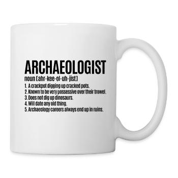 Archéologue-définition-égyptien - Mug blanc - blanc - Droite