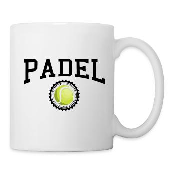 Padel - Geschenk für Padelspieler - Tasse - Weiß - Rechts