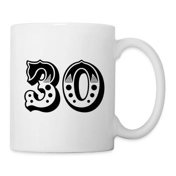 30 - Nombre - Nombre - Mug blanc - blanc - Droite