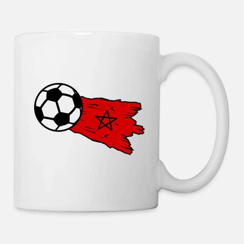 Les footballeurs marocains - Mug blanc - blanc