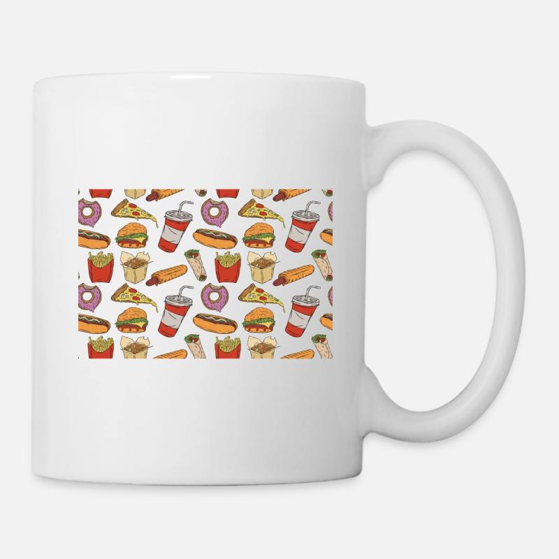 Modèles de restauration rapide - Mug blanc - blanc