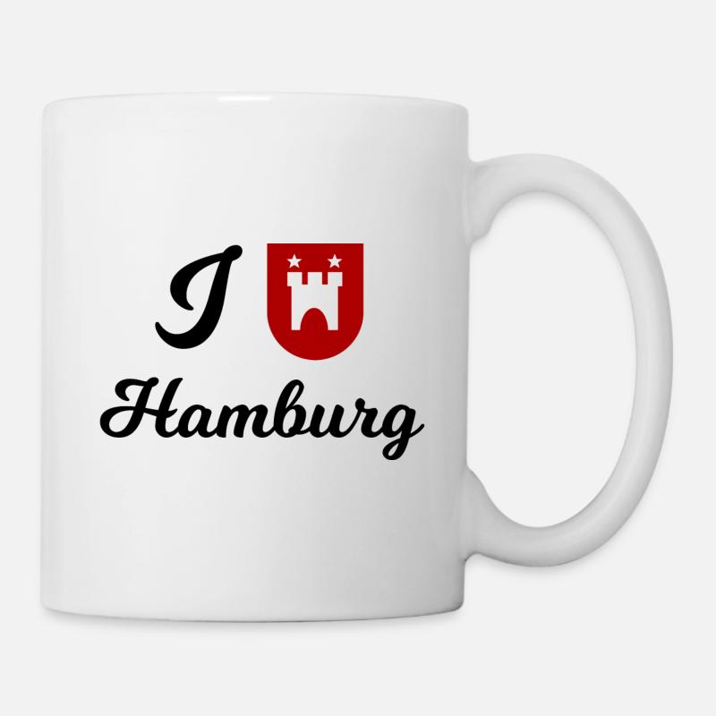 Die Hamburger - Tasse - Weiß
