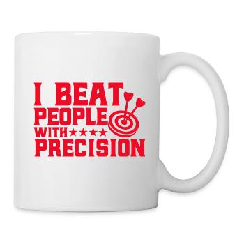 Dart Throw Dart Hobby Dartboard Gift - Mug - white - Right