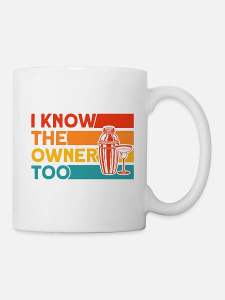 Barkeeper Kellner Service Geschenk - Tasse - Weiß