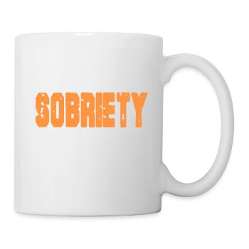 La sobriété est mon superpuissance Retro Sober Designs - Mug blanc - blanc - Droite