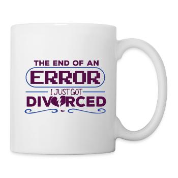 The End Of An Error Just Divorced - Mug - white - Right