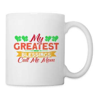 Cadeau familial jumelé pour la fête des mères - Mug blanc - blanc - Droite