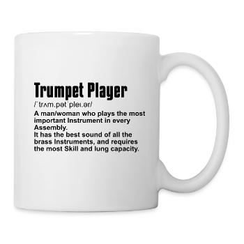 Trumpets Player Instrument Definition - Mug - white - Right