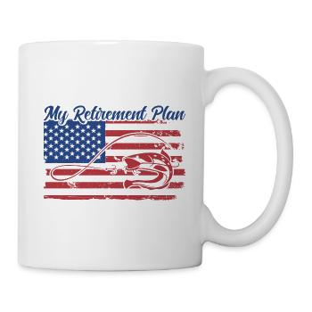 My Retirement Plan Catfish Fishing Gift - Mug - white - Right