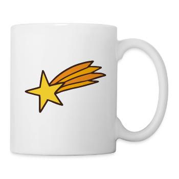Sternschnuppe Motiv Design Selbst Gestalten Gesche - Tasse - Weiß - Rechts