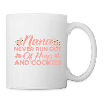The hugs and cookies never run out of Grandma Geschen - Mug - white - Right